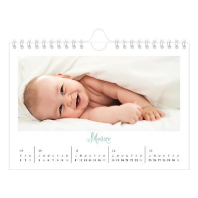 Calendario fotografico A5 — Ciao mondo [Marzo]