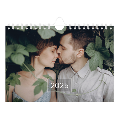 Calendario fotografico A5 — Data in sovraimpressione [copertina]