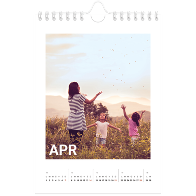 Calendario fotografico A5 — Mese in grande [Aprile]