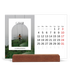 Calendario con supporto in legno orizzontale  — L'arco aperto [Gennaio]