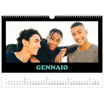 Calendario Fotografico A3 Orizzontale — Tipo divertente