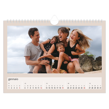Calendario Fotografico A4 Orizzontale — Colori della terra