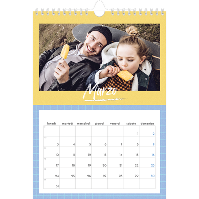 Calendario personalizzato A4 — Colore e motivo [Marzo]