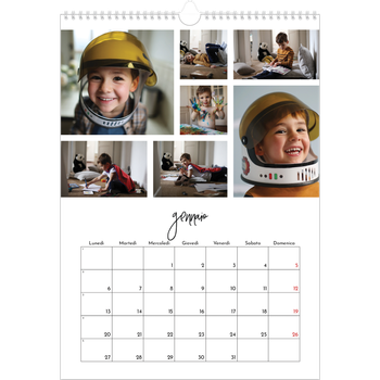 Calendario personalizzato A3 — Disposizioni fotografiche