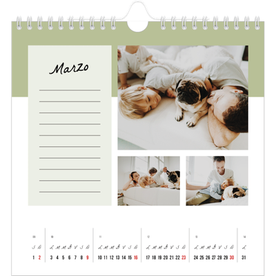 Calendari quadrati — Calendario delle cose da fare [Marzo]