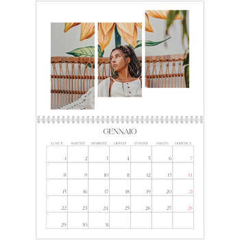 Calendario A4 Doppio — Mosaici di viaggio