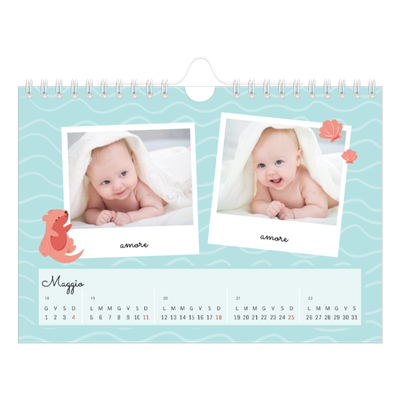 Calendario fotografico A5 — Animali carini [copertina]