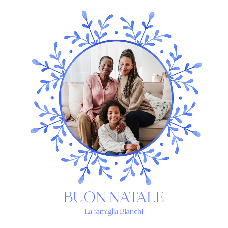 Biglietti — Fiocco di neve ad acquerello