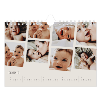 Calendario Fotografico A5 Orizzontale — Ricordi in movimento