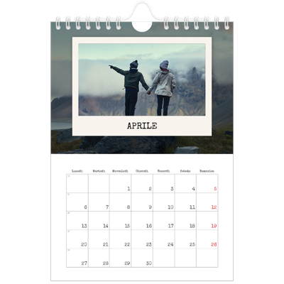 Calendario fotografico A5 — La selezione ritratti [Aprile]