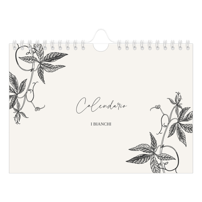 Calendario fotografico A5 — Inchiostro e edera [copertina]