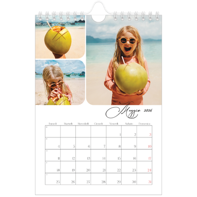 Calendario fotografico A5 — Istantanee e scrittura [copertina]