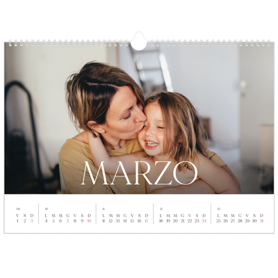 Calendario A3 orizzontale  — Dodici grandi mesi [Marzo]