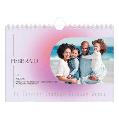 Calendario fotografico A5 — Sfumature astrologiche [Febbraio]