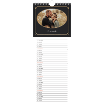 Calendario da cucina (15 x 40 cm) — Classico vintage