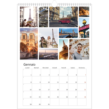 Calendario personalizzato A3 — Struttura