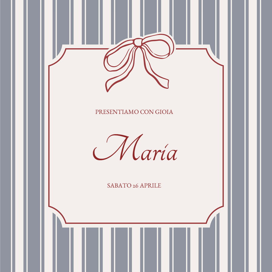 Inviti — Gessato e fiocco