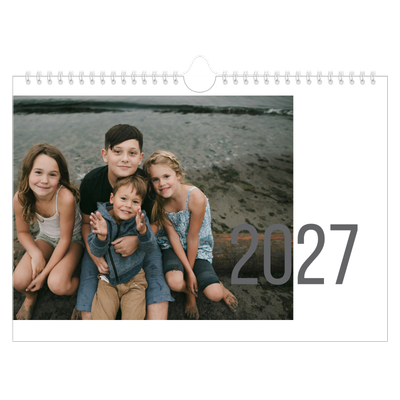Calendario fotografico A4 — Mesi numerati [copertina]