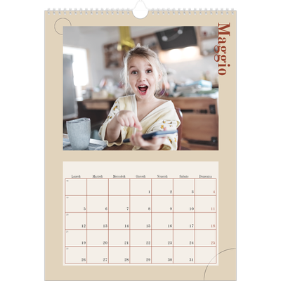 Calendario A3 verticale — Testo asimmetrico [copertina]