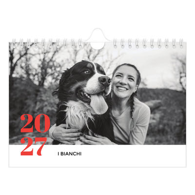 Calendario fotografico A5 — Un anno audace [copertina]