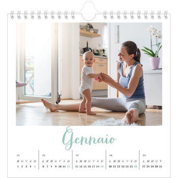Calendario Fotografico Quadrato — Ciao mondo