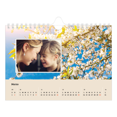 Calendario fotografico A5 — Quattro stagioni [Marzo]