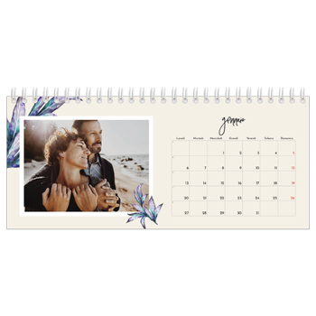 Calendario Fotografico da Tavolo — Fiori dipinti
