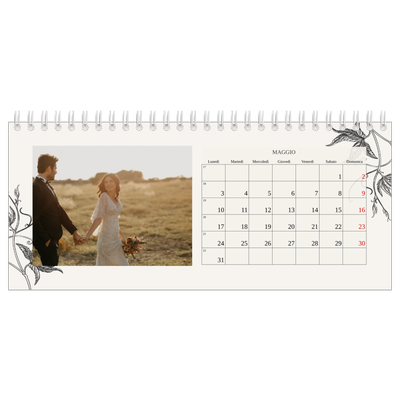Calendari da tavolo — Inchiostro e edera [Maggio]