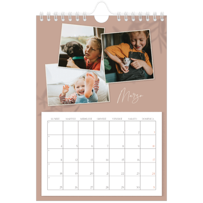 Calendario fotografico A5 — Con i piedi per terra [Marzo]