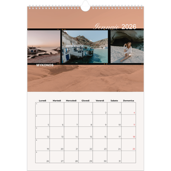 Calendario personalizzato A3 — Avventura