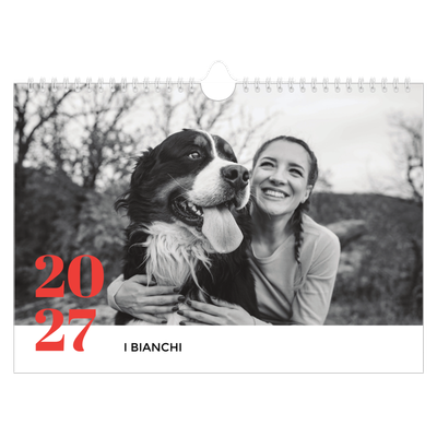 Calendario fotografico A4 — Un anno audace [copertina]