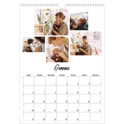 Calendario A3 verticale — Questo sono io [Gennaio]