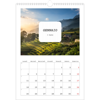 Calendario personalizzato A3 — Tutta la storia