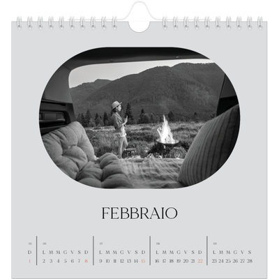 Calendari quadrati — La strada aperta [Febbraio]