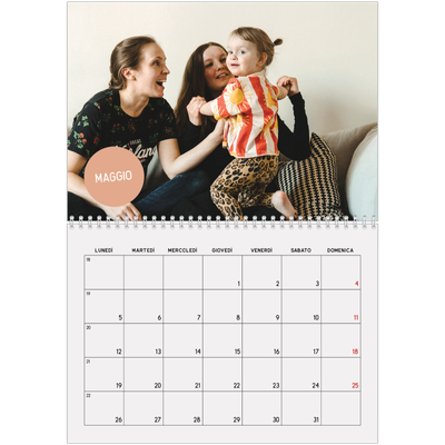 Calendario A4 Doppio — Adesivo fotografico [copertina]