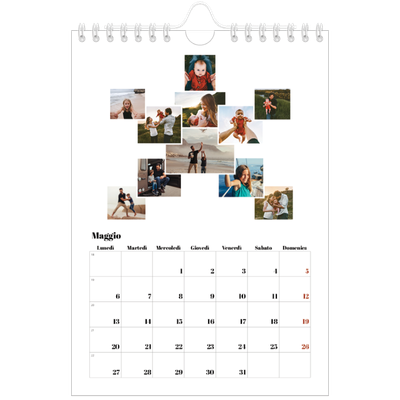 Calendario fotografico A5 — Forme di collage [copertina]