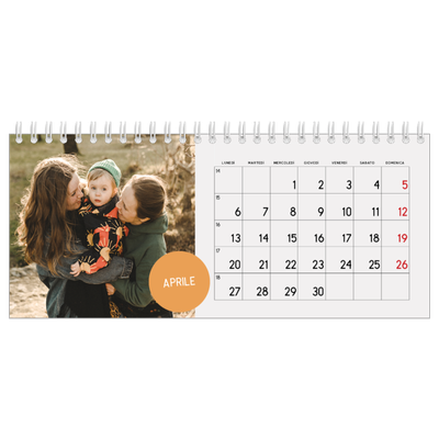 Calendari da tavolo — Adesivo fotografico [Aprile]