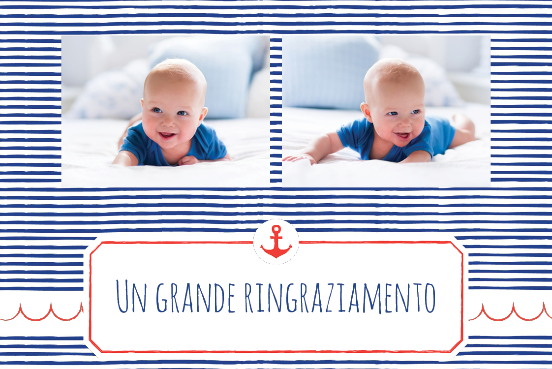 Biglietti di ringraziamento — Piccolo marinaio