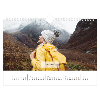 Calendario Fotografico A4 Orizzontale — Calendario classico