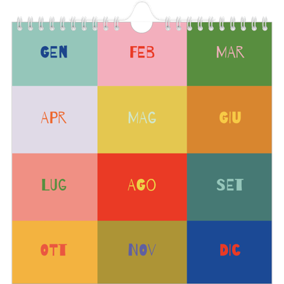 Calendari quadrati — Divertente colorato [copertina]