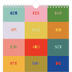 Calendari quadrati — Divertente colorato [copertina]