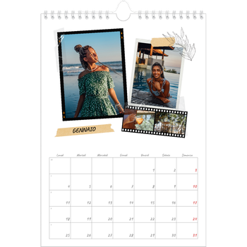 Calendario personalizzato A4 — Album ricordi con stile
