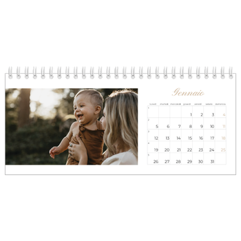 Calendario Fotografico da Tavolo — Scatole con strisce fotografiche
