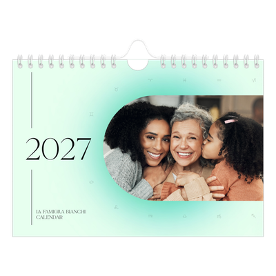 Calendario fotografico A5 — Sfumature astrologiche [copertina]