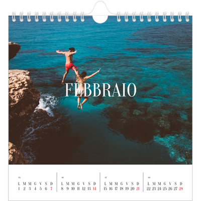 Calendari quadrati — Fuga infinita [Febbraio]