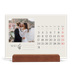 Calendario con supporto in legno orizzontale  — Iniziali in fiore [copertina]