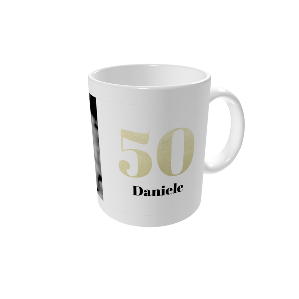 Tazze personalizzate — Grandi numeri luccicanti 50