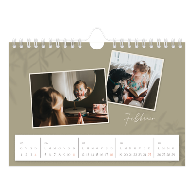 Calendario fotografico A5 — Con i piedi per terra [Febbraio]