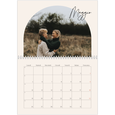 Calendario A4 Doppio — Ricordi ad arco [copertina]