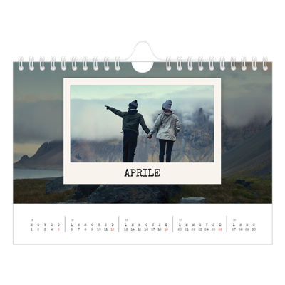 Calendario fotografico A5 — La selezione ritratti [Aprile]